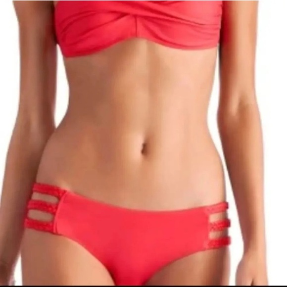Vibrant Red Bikini Bottoms - Picture 1 of 4
